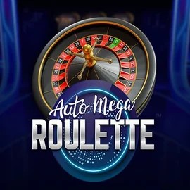 Auto Mega Roulette online game logo by Pragmatic Play on 1bet4wincasino.net