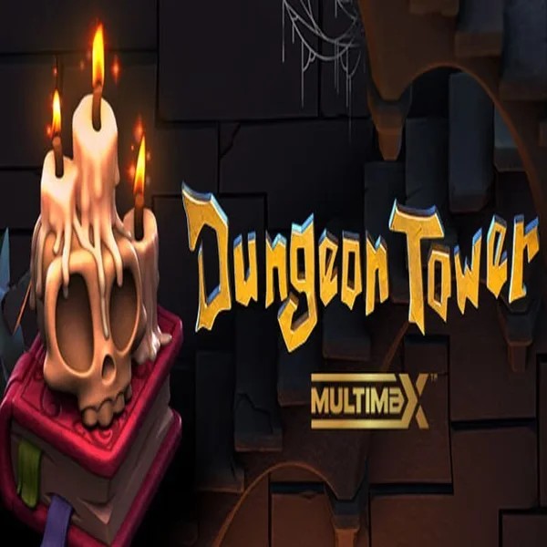 Dungeon Tower slot logo by Peter & Sons at 1Bet4Win Casino