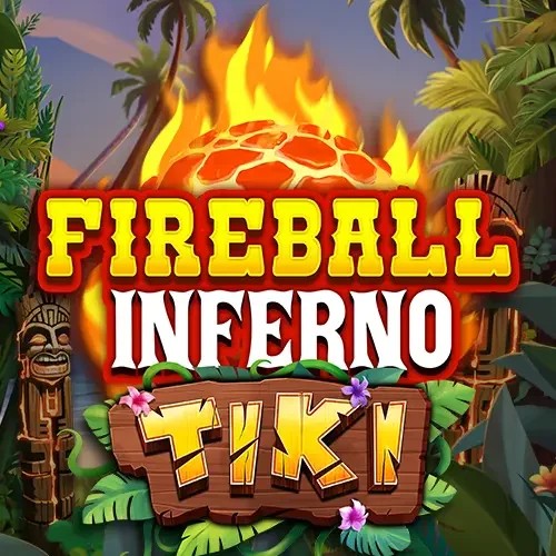 Official Slots logo: Fireball Inferno Tiki by NetEnt at 1Bet4Win Casino