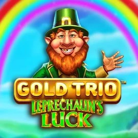 Gold Trio Leprechaun's Luck slot logo by Playtech at 1Bet4Win Casino