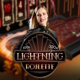 Lightning Roulette by Evolution, showcased at 1bet4wincasino.net – game logo