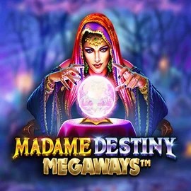 Madame Destiny Megaways slot logo by Pragmatic Play at 1Bet4Win Casino